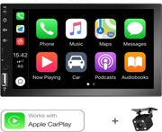 Boscer® Autoradio | 2Din Universeel | Apple Carplay | 7' HD touchscreen | USB - AUX - Bluetooth | Achteruitrijcamera