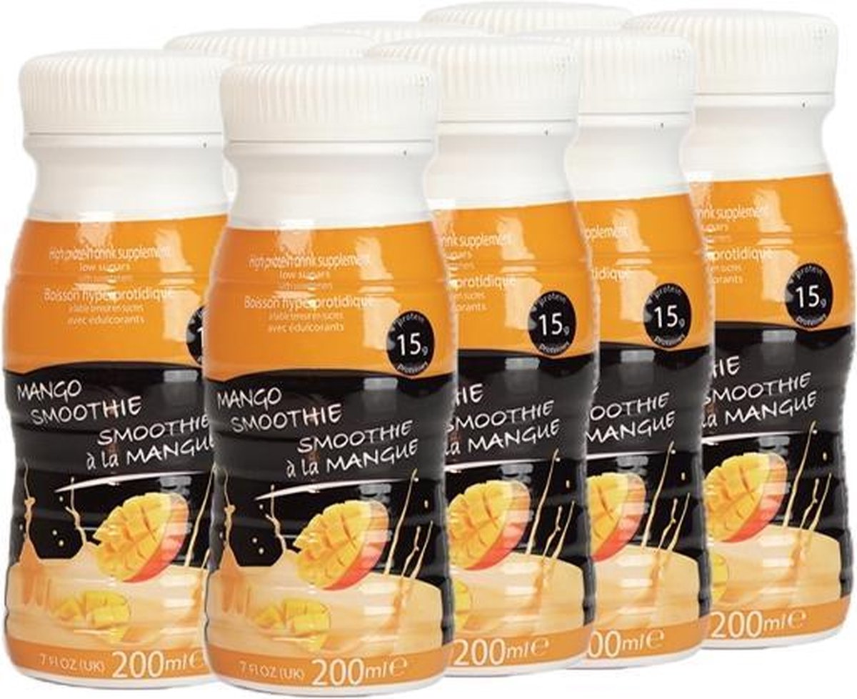 Protiplan | Tray Proteïne Smoothie Mango | 8 x 250 ml | Fruitige Smoothie Eiwitdieet | Voordeelpak | Snel afvallen zonder poespas!