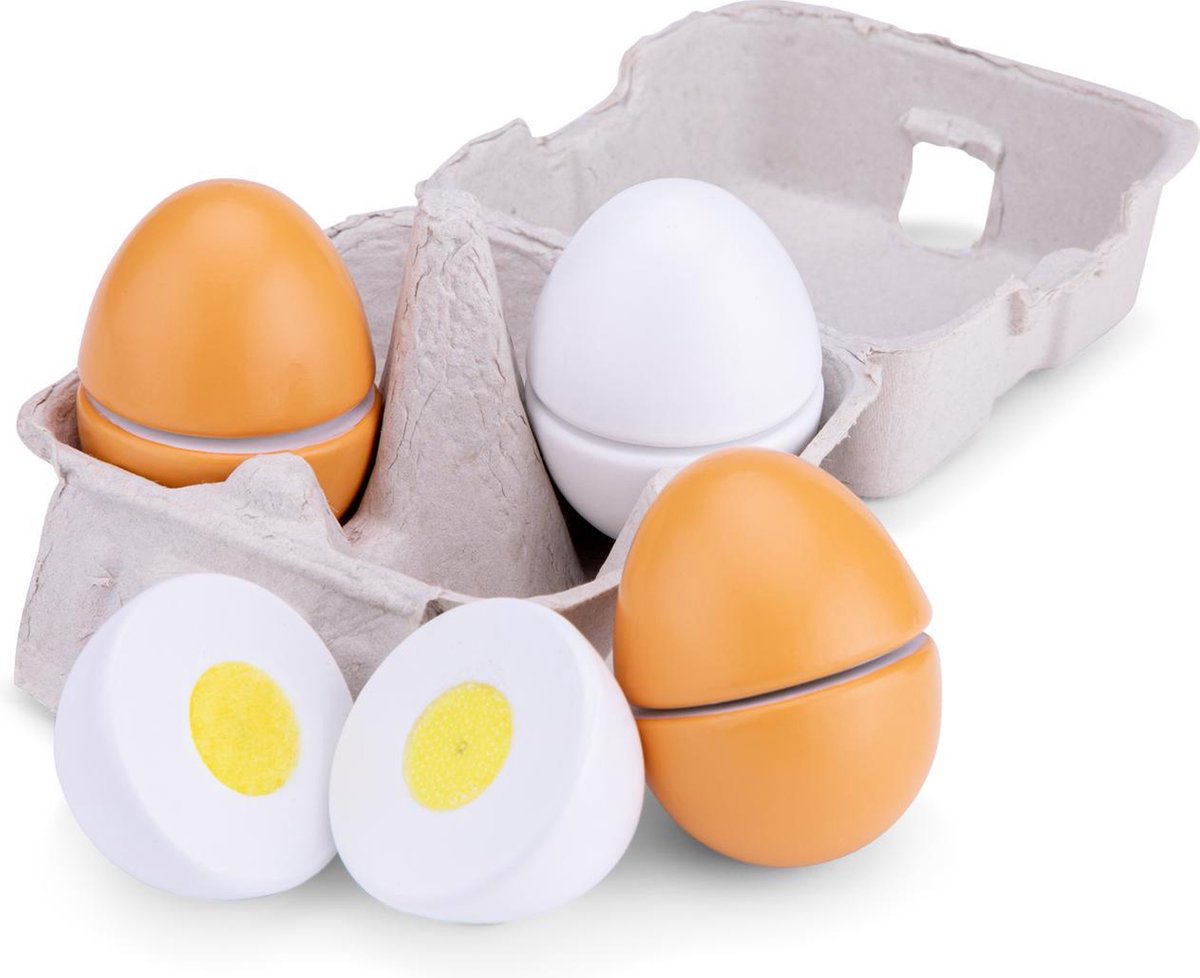 New Classic Toys Speelgoed Eieren Set - 4 stuks