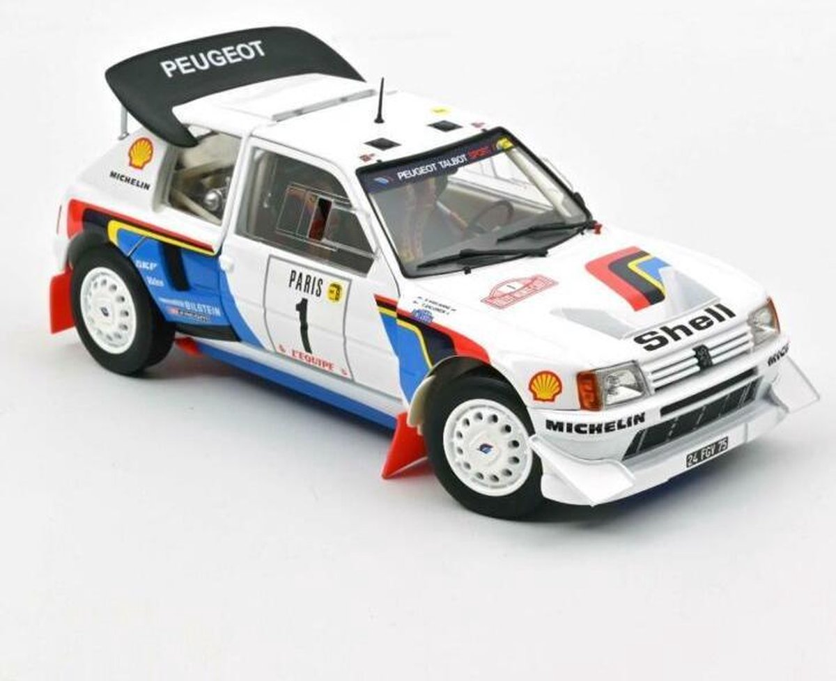 Peugeot 205 T16 - Rallye Monte-Carlo 1986 -Norev Modelauto 1:18