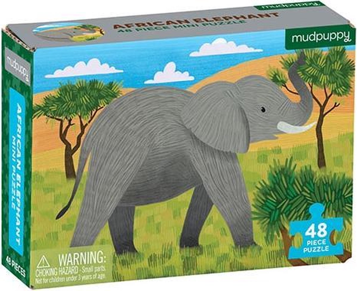 Mudpuppy Mini Puzzle/African Elephant