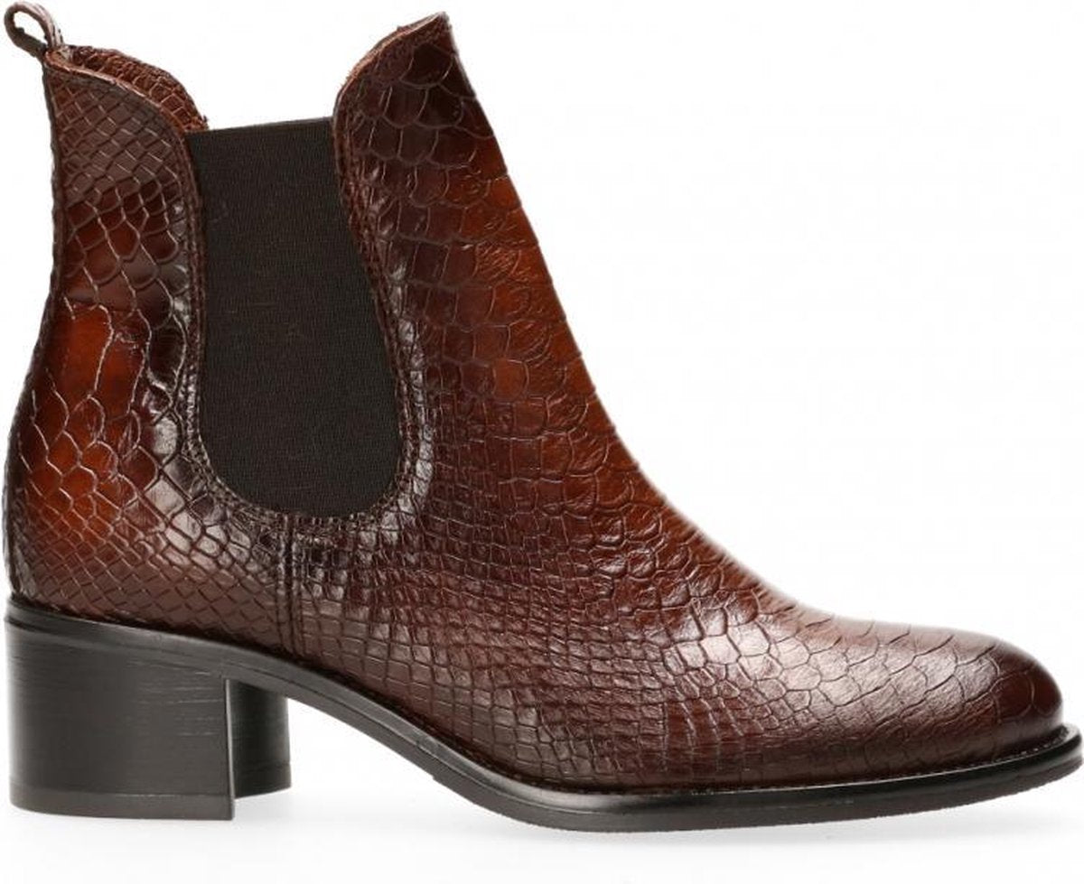 Van Dalen  - Chelsea Laarsje Leer - Womens - Brown - 38