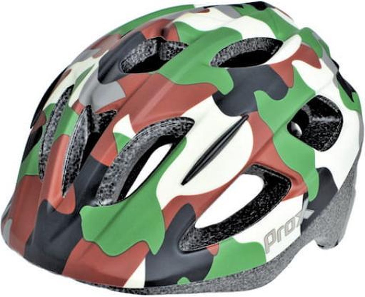 Kinderfietshelm ProX - Fietshelm voor kinderen - Camo - kinderhelm 53/55cm - Medium