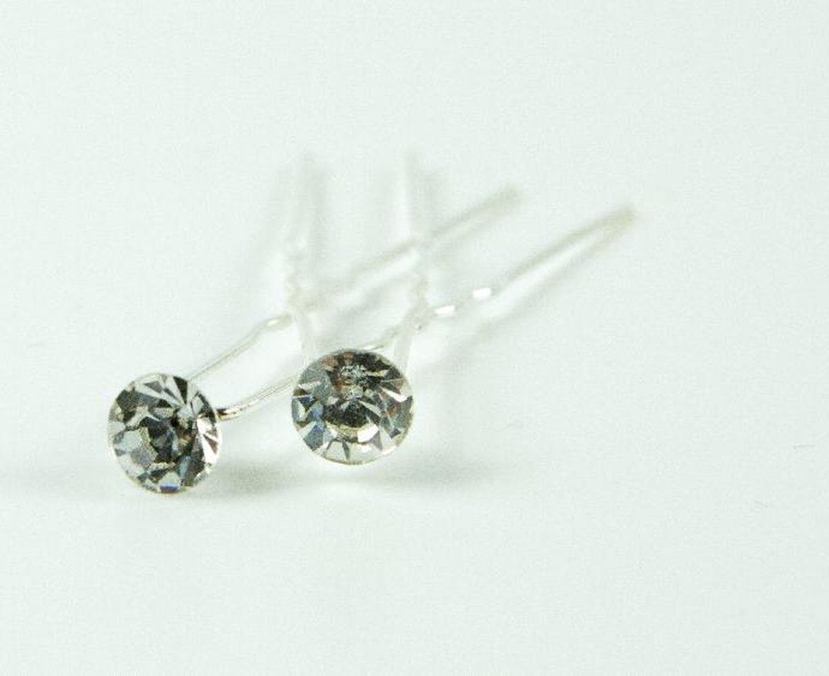 Haarpinnen glas steen strass