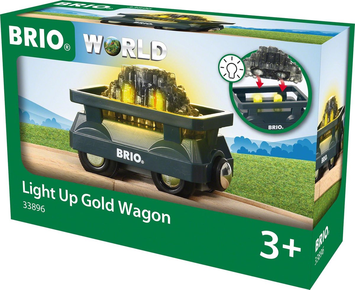 BRIO Lichtgevende goudwagon -33896