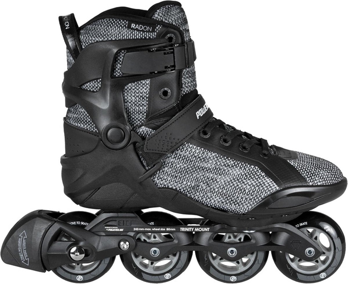 Powerslide Inlineskates Phuzion Radon 80 Trinity Heren Zwart Maat 37