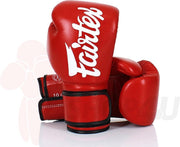 Fairtex (kick)bokshandschoenen Improved Fit Rood 12oz