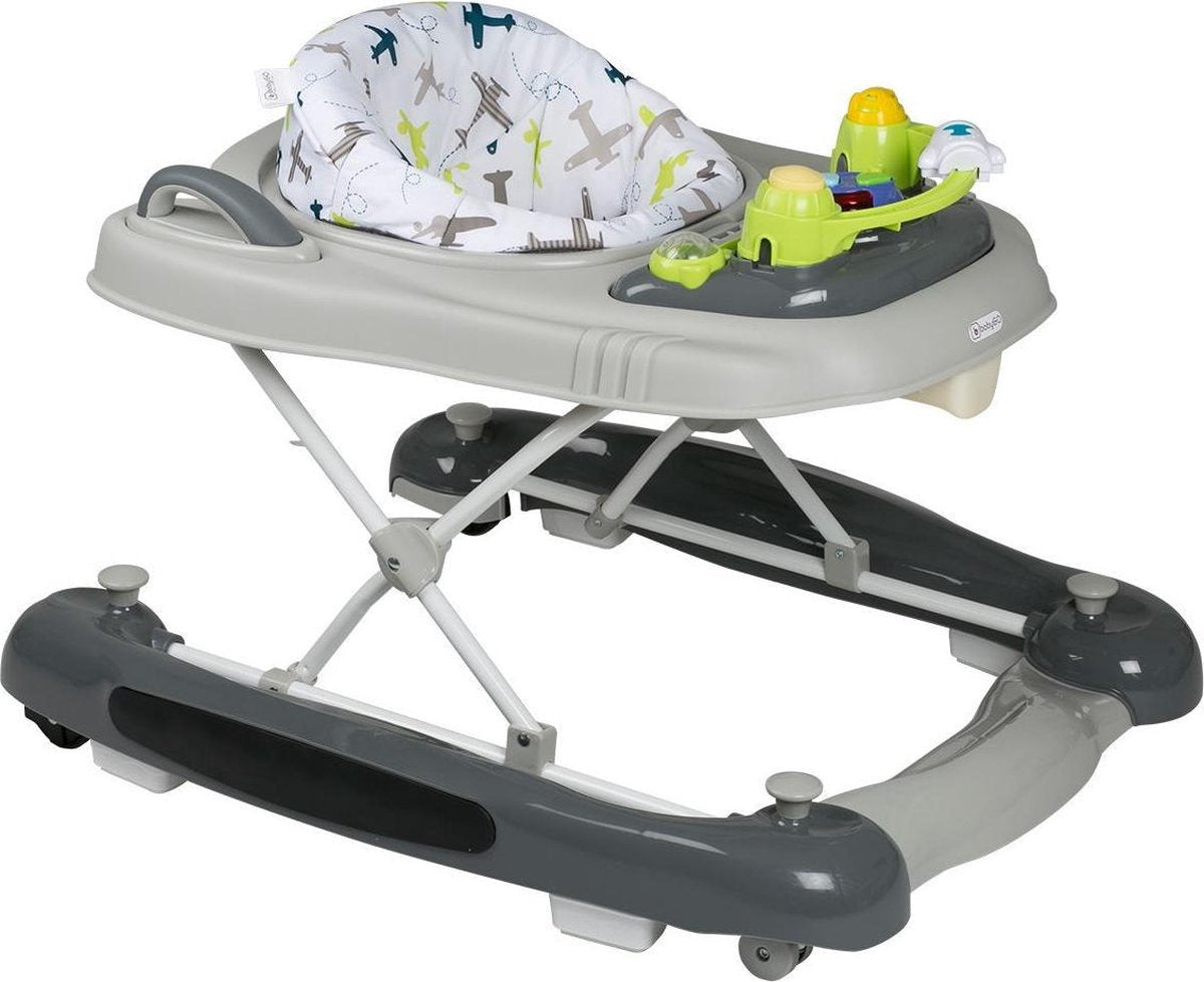 Loopstoel BabyGO 4 in 1 Groen met schommel & duwfunctie
