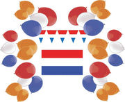 e-Carnavalskleding.nl Holland feestversieringspakket Medium | Versiering Nederland voor een feest | Nederlandse versiering Medium