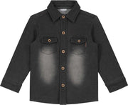 Prénatal Baby Jongens Blouse - Baby Kleding voor Jongens - Maat 56 - Donkergrijs met Wassing