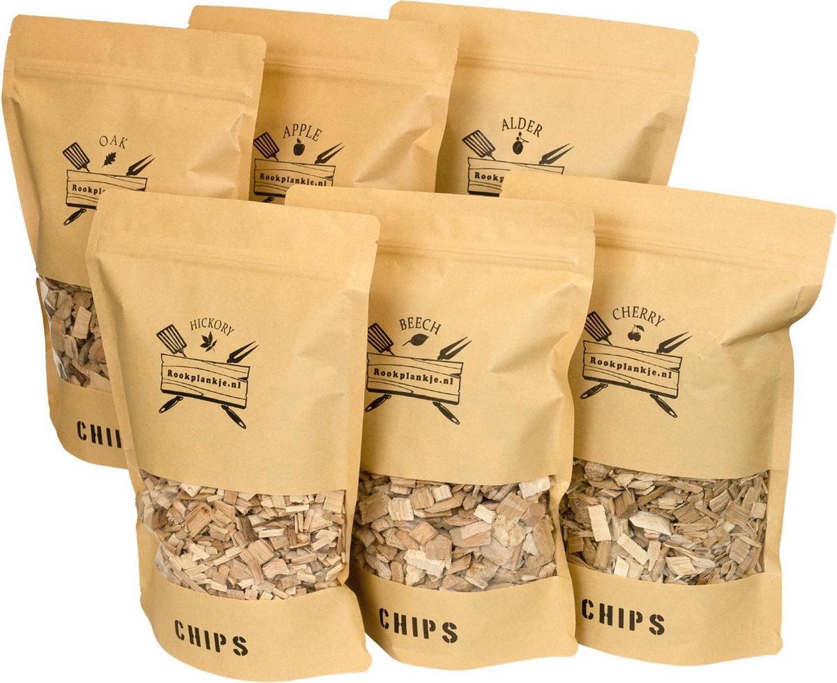 Chips Assortiment XXL | BBQ | Rookhout