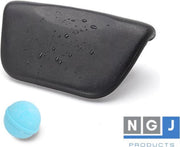 NGJ-Products Badkussen - Spa badkussen - Zuignappen - Antislip badkussen - Inclusief bruisbal - Nekkussen voor in bad - Luxe badkussen - Hoofdkussen voor in bad
