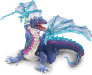 Plastic draak blauw 15 cm speelgoed