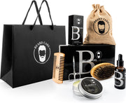LB Products™ Gift Collection I - Baardverzorging set - Baard roller - Schaar - Baardolie - Vaderdag Cadeau - Baard balsem - 50 gr