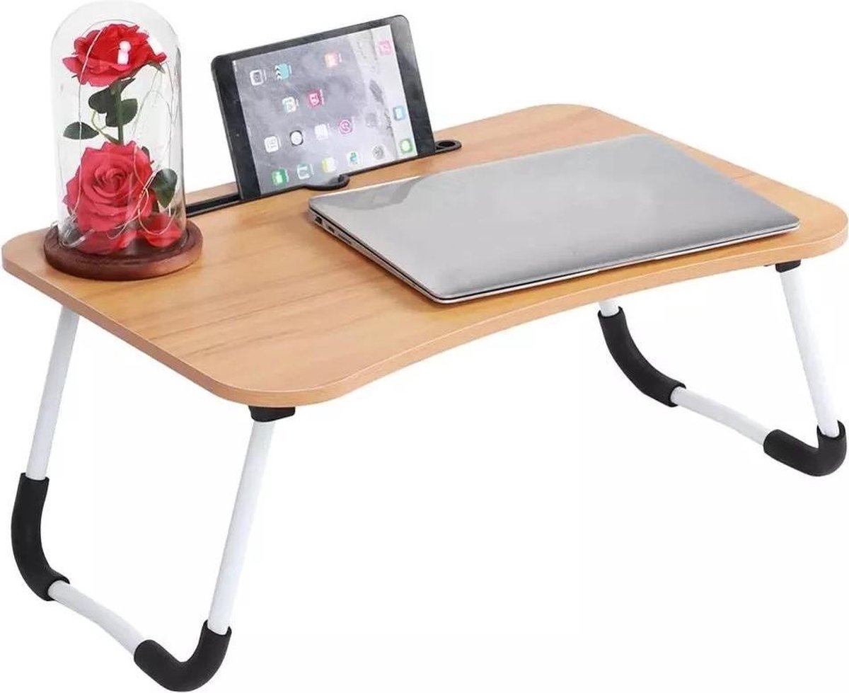 Laptoptafel l Bedtafel | Schoottafel l Laptopstandaard l Tablethouder | Hout