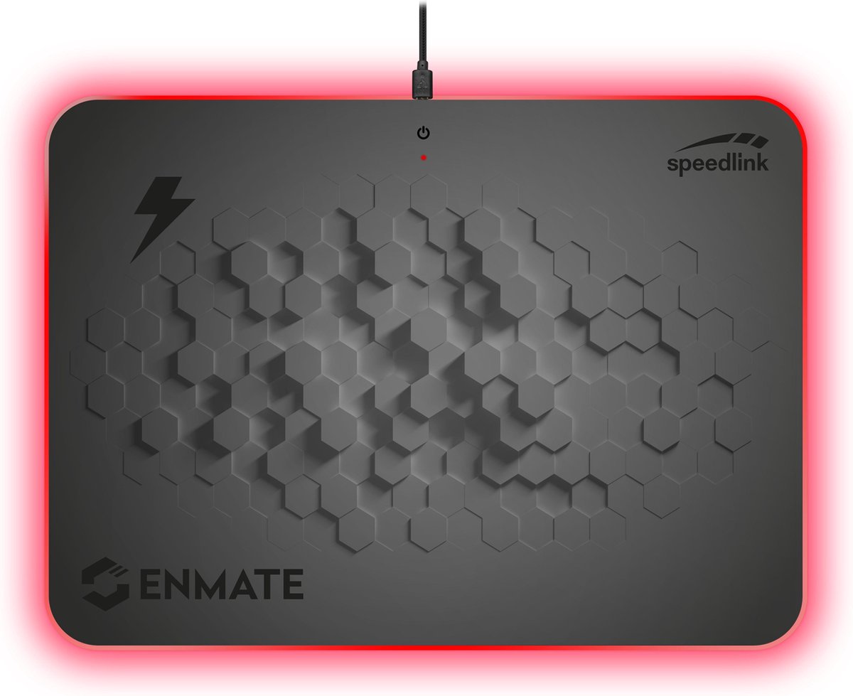Speedlink Enmate RGB Oplaadbare Muismat - Grijs