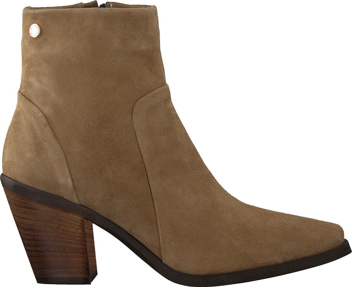 Notre-V 30128 Enkellaarsjes - Enkelboots - Dames - Taupe - Maat 42