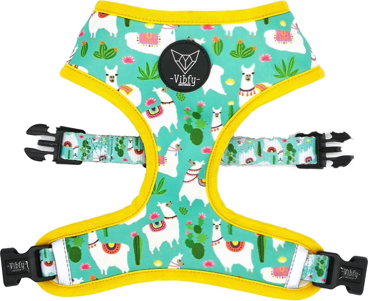 Vibfy - Dual Vizor - Duurzaam honden tuig/harnas - Alpaca's & Inca's - Maat XS - 37 – 43 CM
