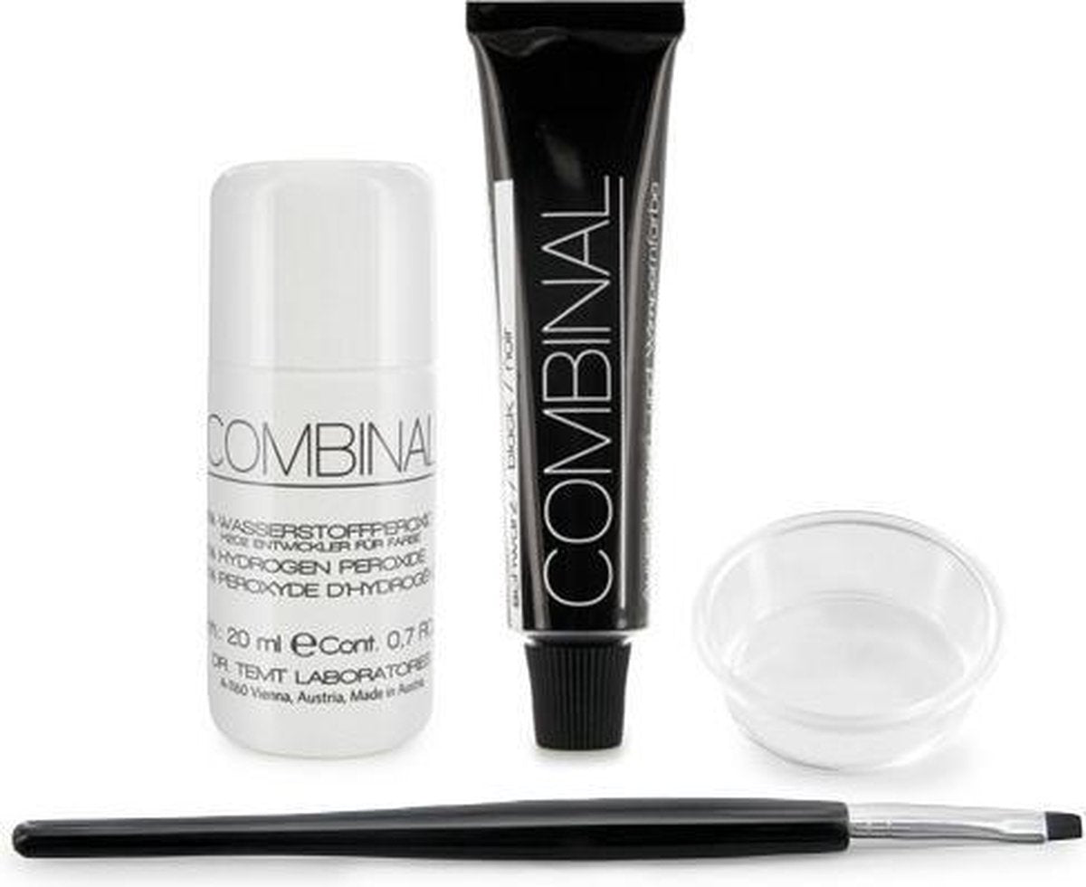 Combinal wimperverf zwart + waterstofperoxide (zonder penseel en mengbakje)