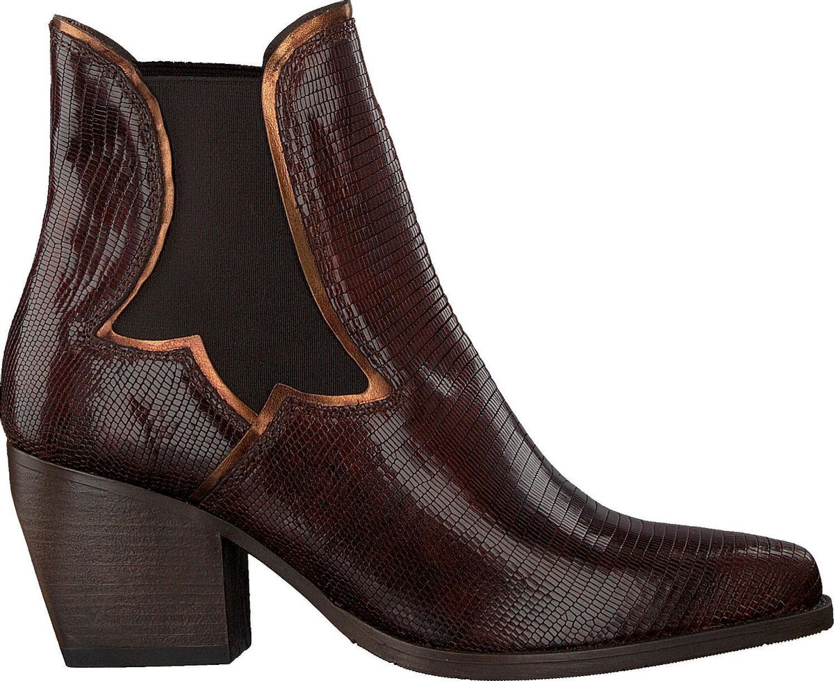 Verton 667-003 Enkellaarsjes - Enkelboots - Dames - Bruin - Maat 39