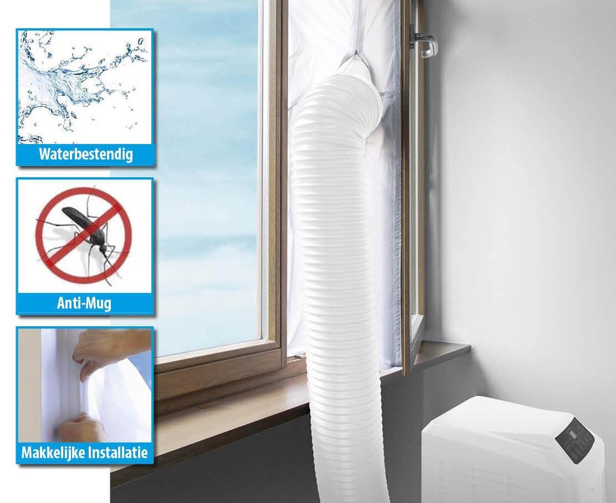 JustFire - Airco raamafdichtingskit - 400 cm