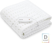 Wellcare WE167UBAHDS 1-P ECO Elektrische deken 1 persoons | Eco fleece | 120 minuten timer | 150 * 80 cm | Extra voetenwarmte | Wit