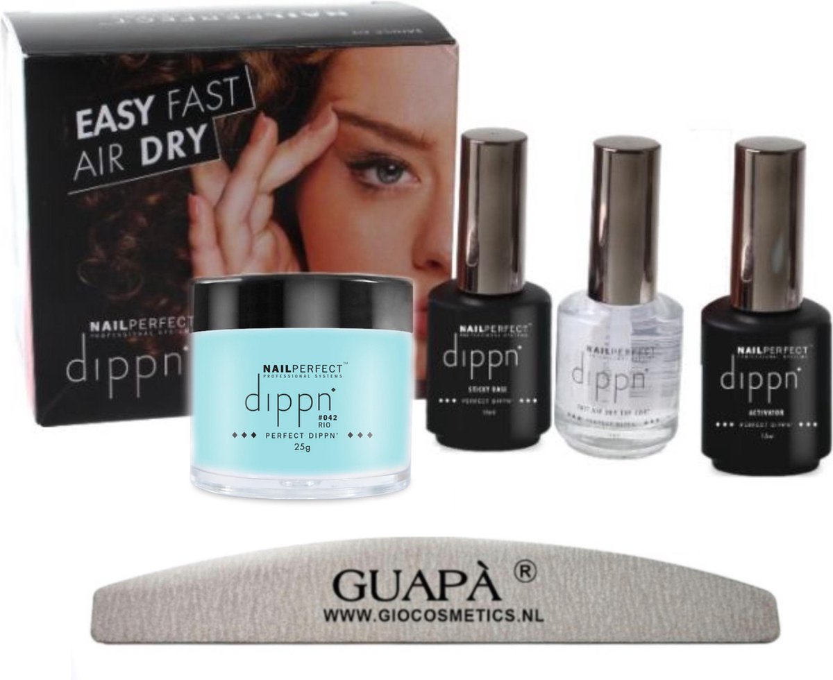 GUAPÀ® Acryl Nagels Dip Poeder Starterskit | Dip powder | Dipping acryl poeder | Rio