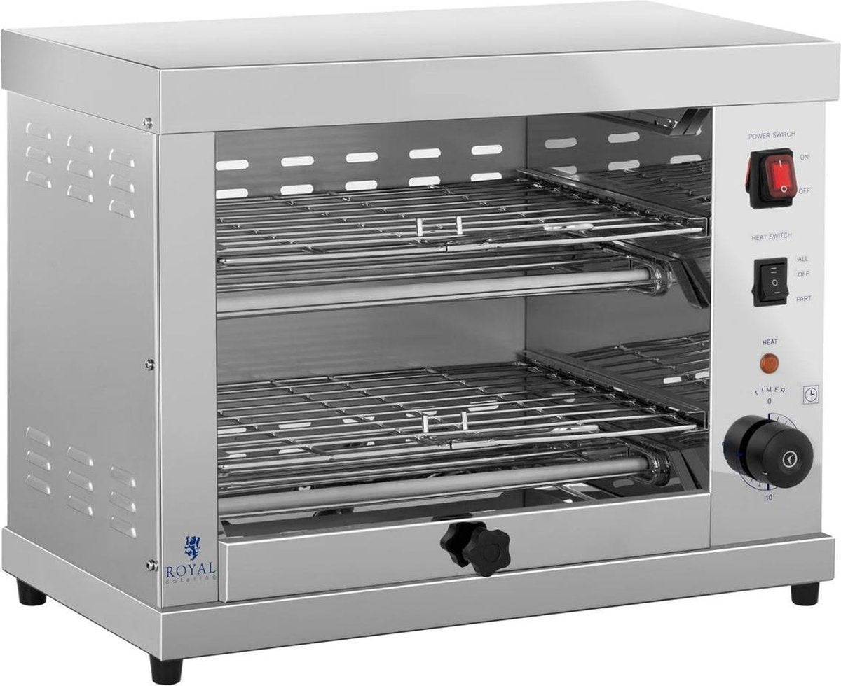 Royal Catering Salamander Grill - 2 niveaus - 3250W