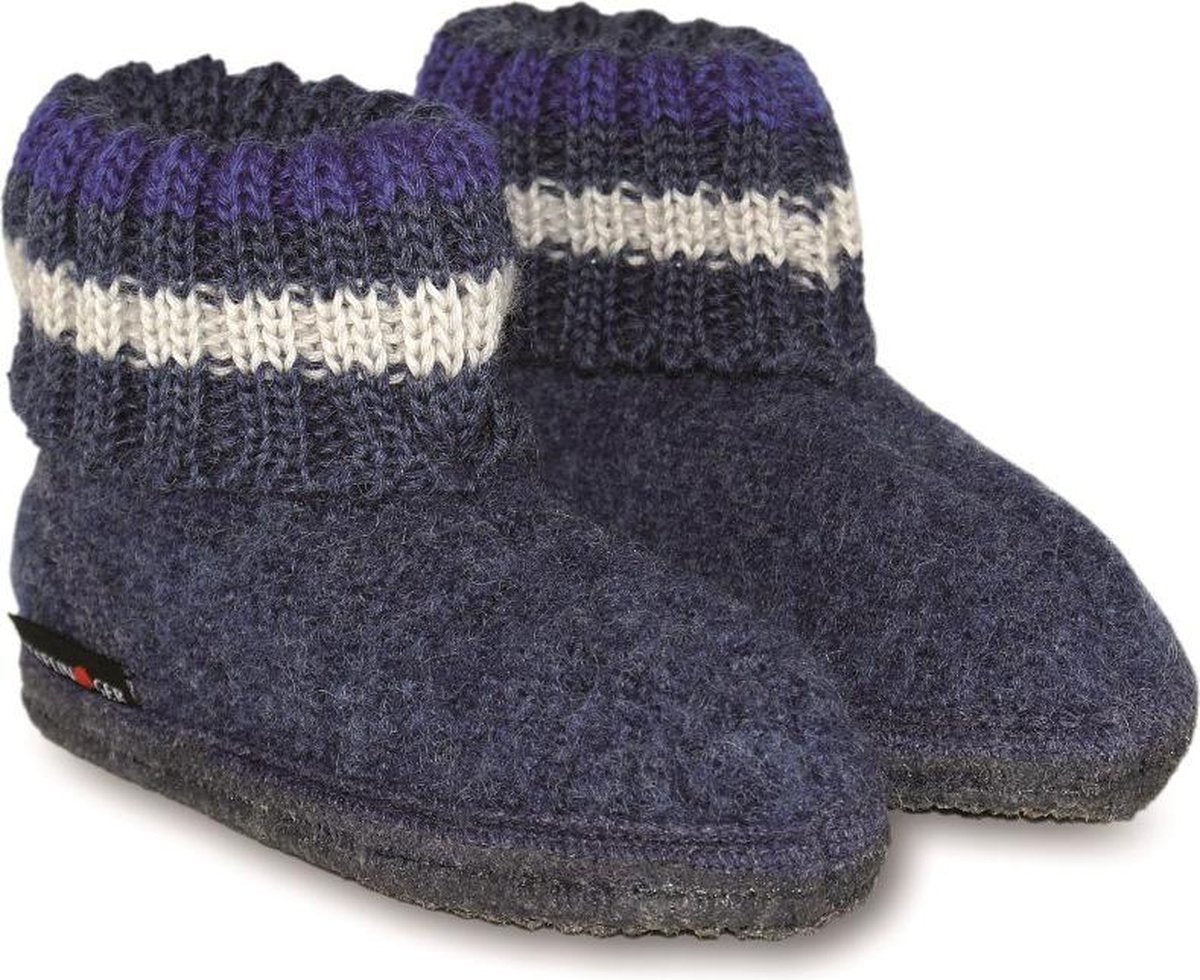 Halflinger Sloffen Unisex - blauw - Maat 39