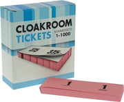 12x Nummer-/ garderobeblokken roze