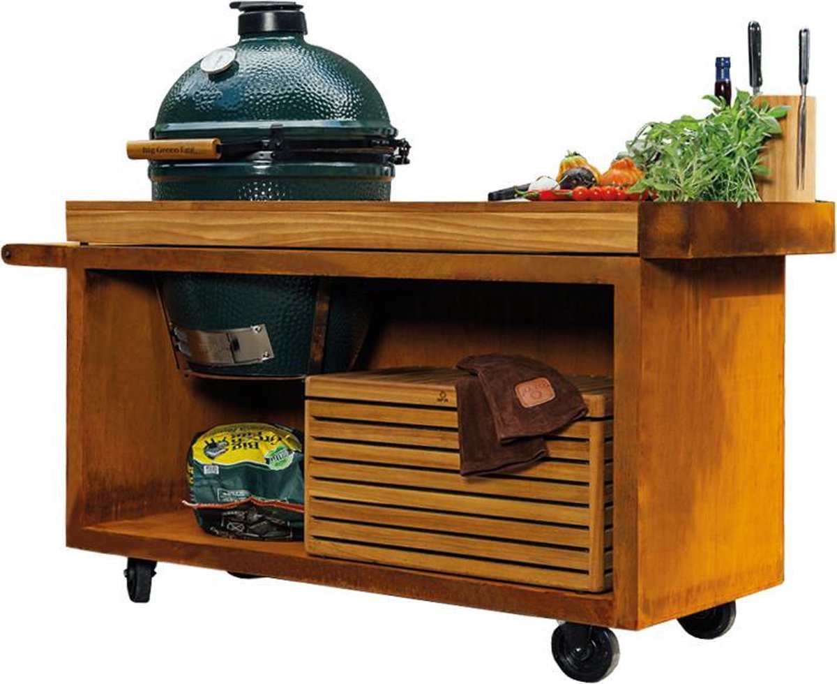 OFYR Kamado Table Corten 135 PRO BGE