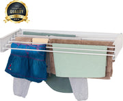 Inklapbaar droogrek -  6m Drooglengte - Aluminium wasrek  - Wit