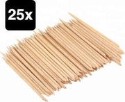 25 x Woodstick manicure - #MCWO02 - hout