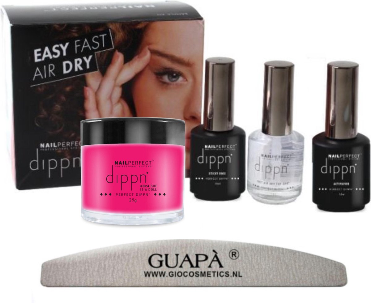 GUAPÀ® Acryl Nagels Dip Poeder Starterskit | Dip powder | Dipping acryl poeder | She Is A Doll
