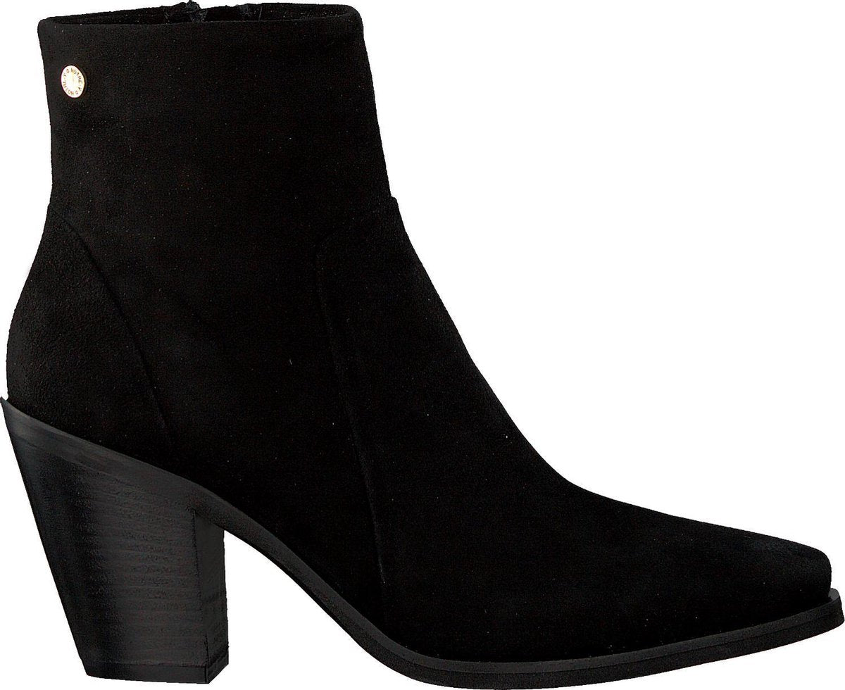 Notre-V 30128 Enkellaarsjes - Enkelboots - Dames - Zwart - Maat 35