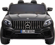Elektrische Kinderauto Mercedes Benz GLC 63 S Zwart 2 Persoons 12V Met Afstandsbediening FULL OPTIONS