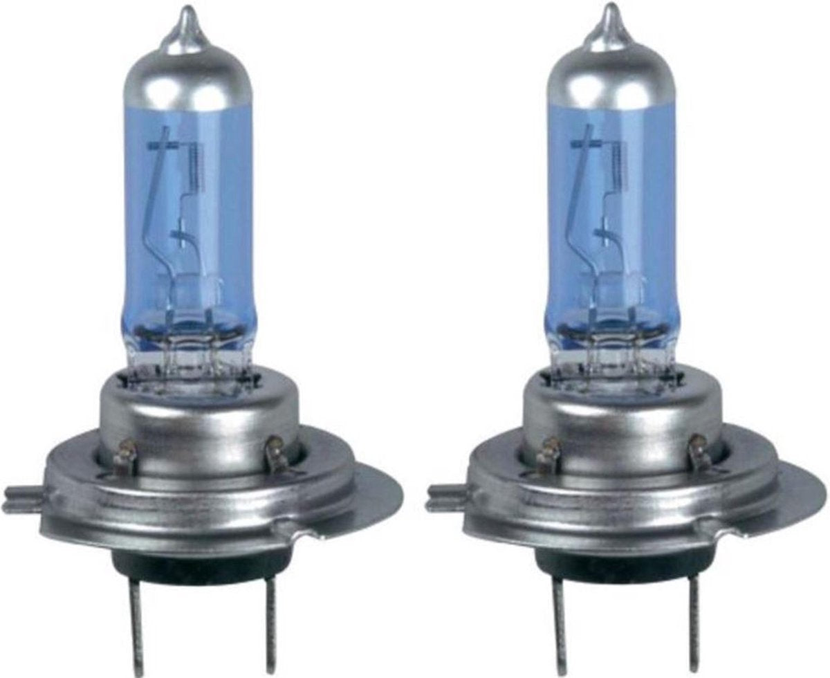2 STUKS 12V 60/55W H4 P43t Halogeenlamp 6500K Auto Halogeenlamp Xenon Donkerblauw Glas Super Wit Hoog Wattage Lamp Off Road Gebruik H4 autolampen - H4 - 12V 55W - 2 Stuk | Blauw
