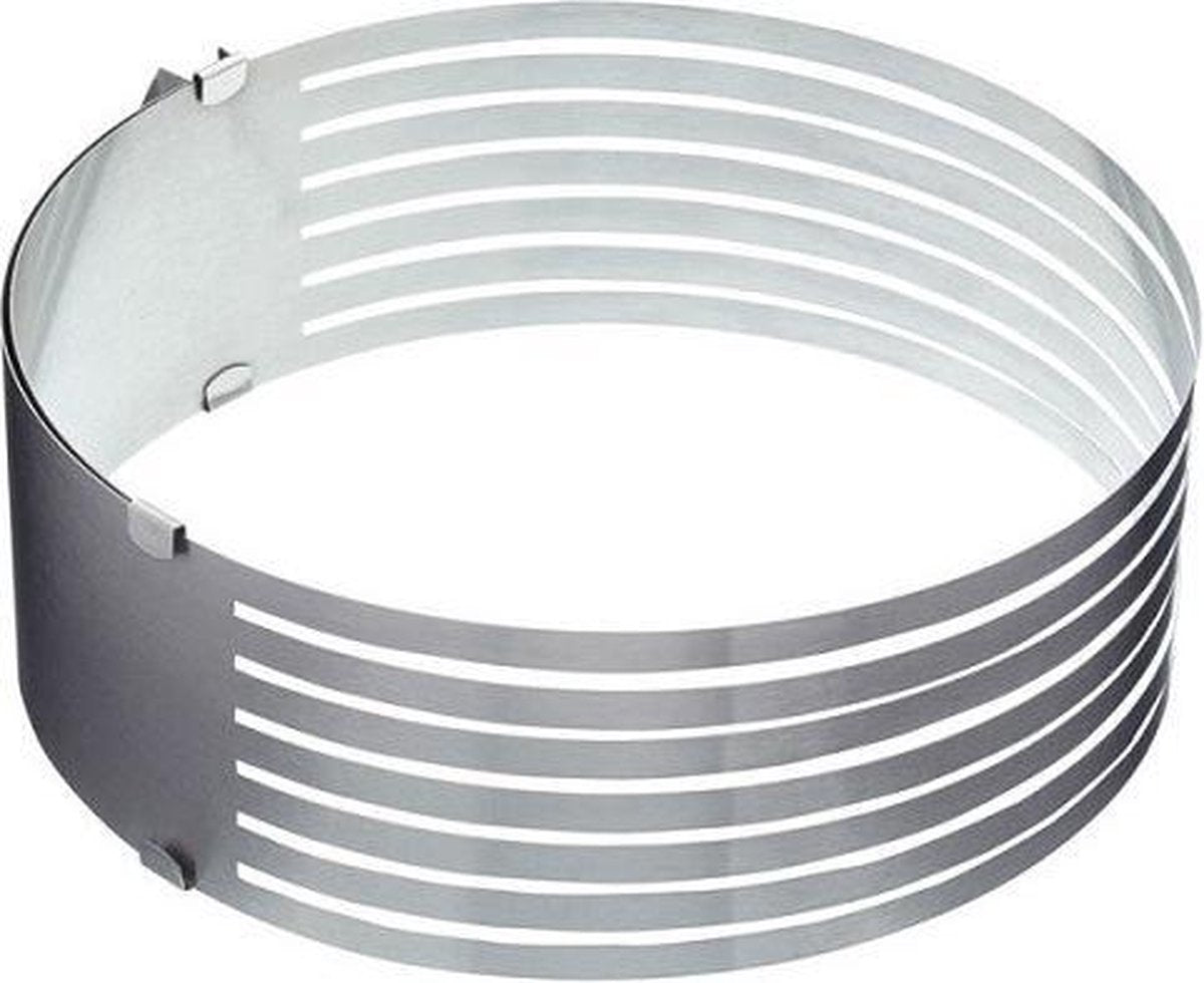 Kitchen Craft Verstelbare Taartvormensnijder - 24-30 cm - RVS
