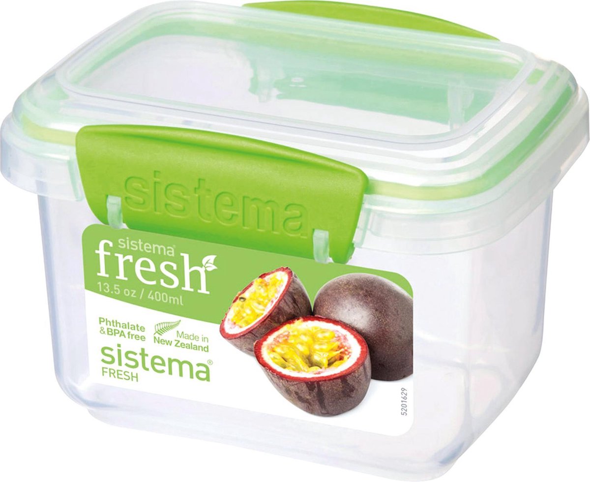 Sistema Fresh voorraaddoos - rechthoekig groen - 400ml