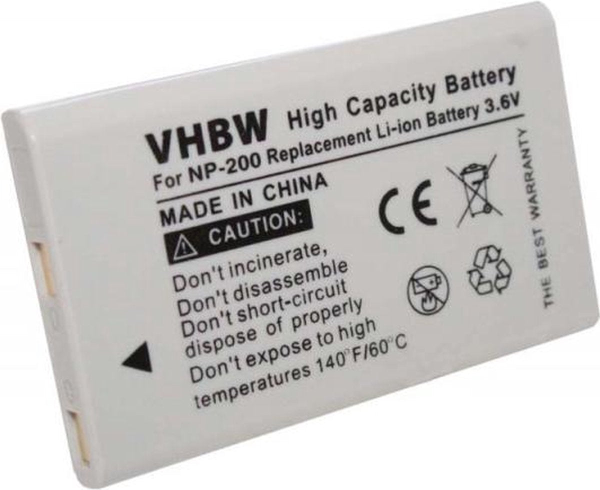 VHBW Camera accu compatibel met Minolta NP-200 / 700 mAh