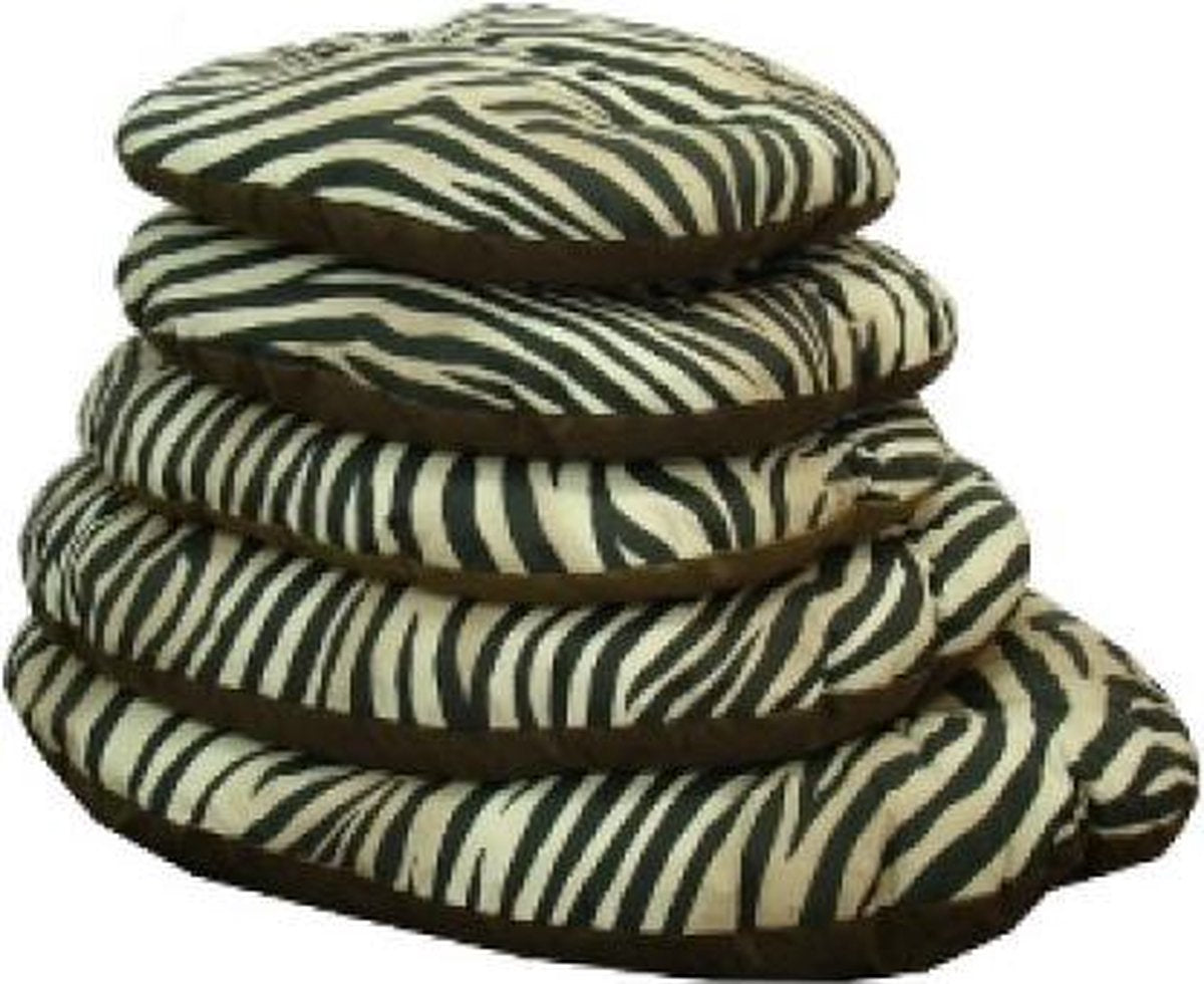 Ovaal kussen Zebra gewatteerd 97x64cm