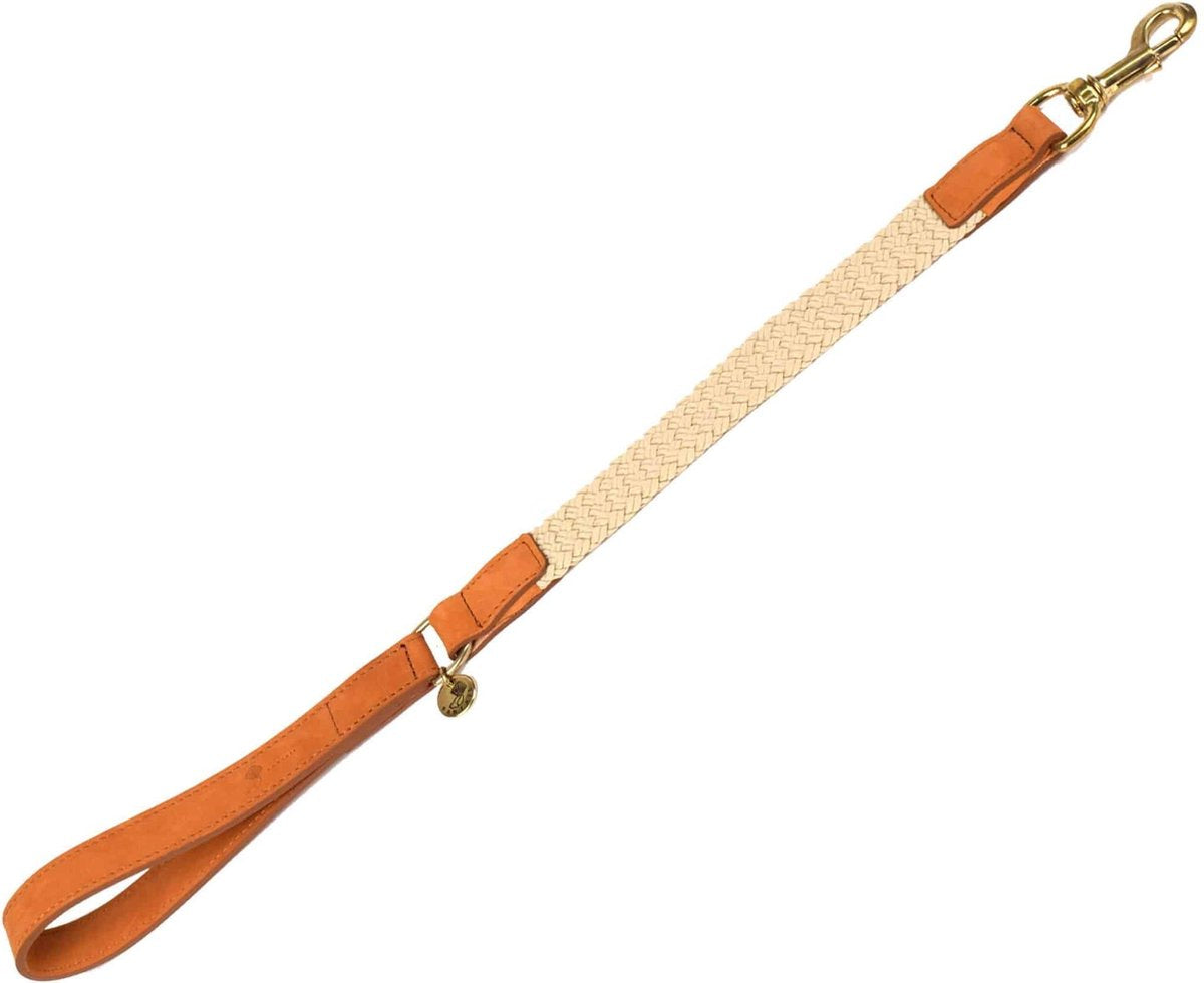 Fantail | Dog leash short Tau Light Brown 60cmx25mm