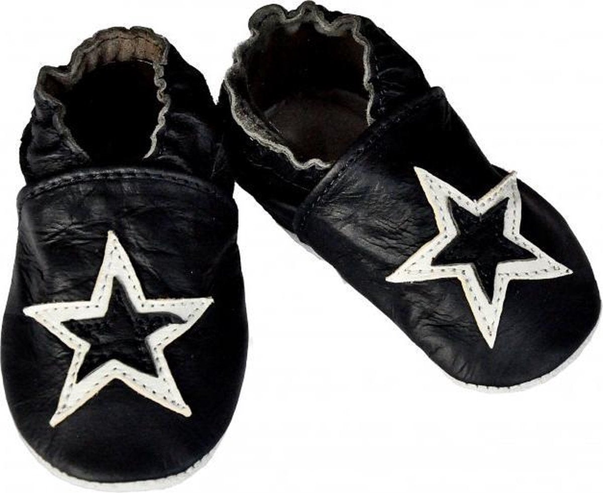 Petitoo leren babyslofje navy ster-small