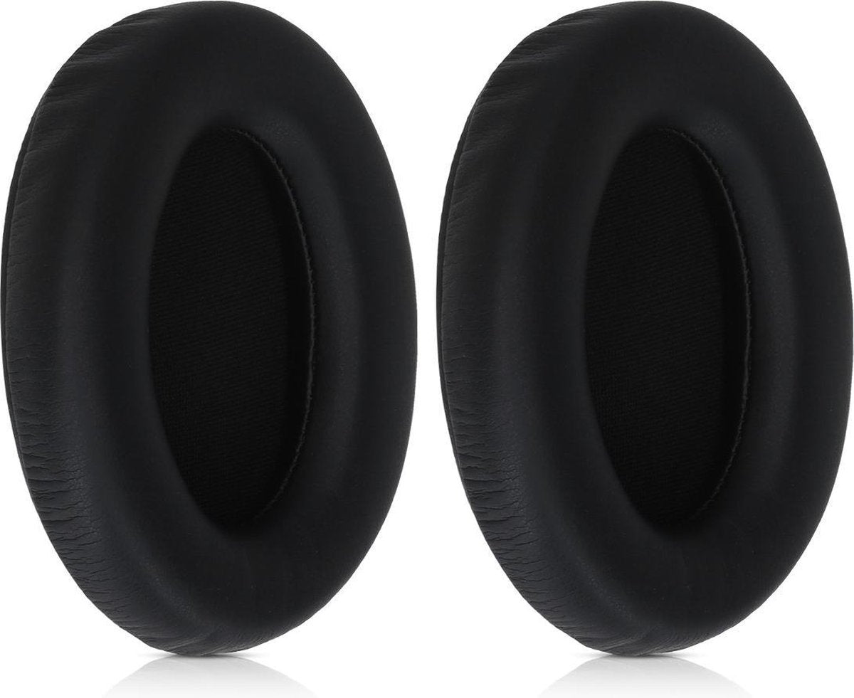kwmobile 2x oorkussens voor Sony WH-1000XM3 koptelefoons - imitatieleer - voor over-ear-koptelefoon - zwart