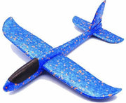 Zweefvliegtuig wegwerp blauw XL | EXTRA GROOT |  speelgoed vliegtuig | vliegtuig kinderen | Buitenspeelgoed vliegtuig | foam vliegtuig