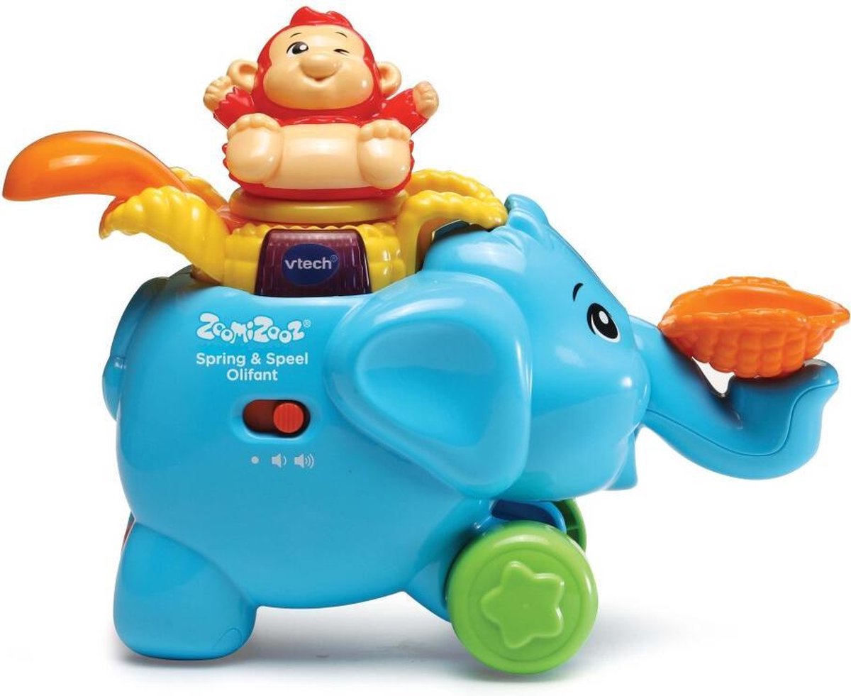 VTech ZoomiZooz Spring & Speel Olifant - Educatief Babyspeelgoed