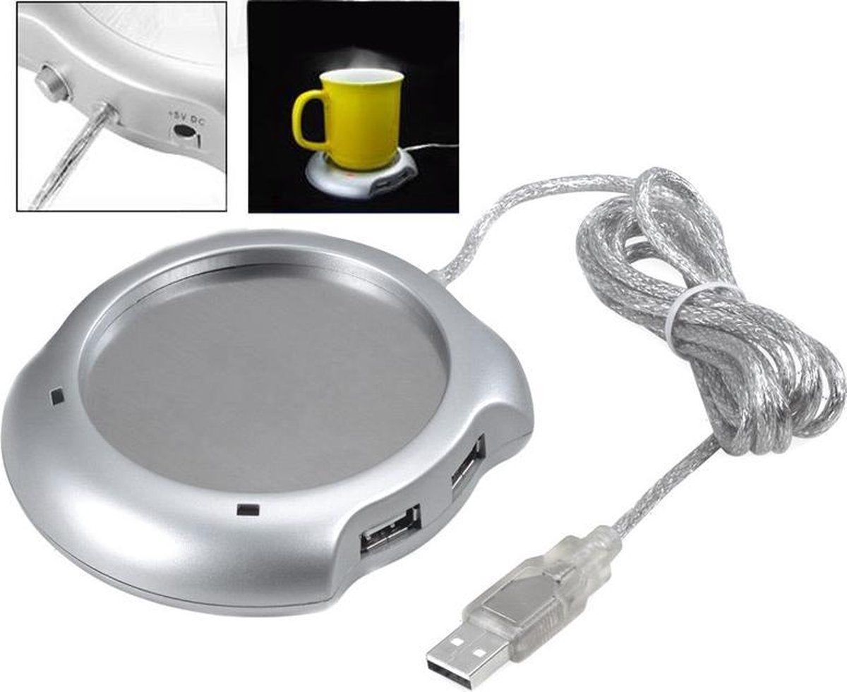 4 poorten USB HUB & Warmer