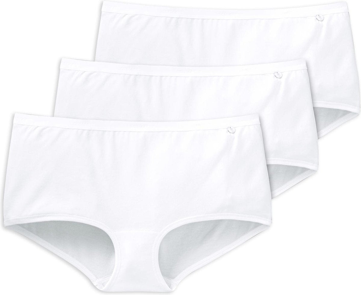 Schiesser 95/5 Dames Short Ondermode - 3-pack - Wit - Maat 36