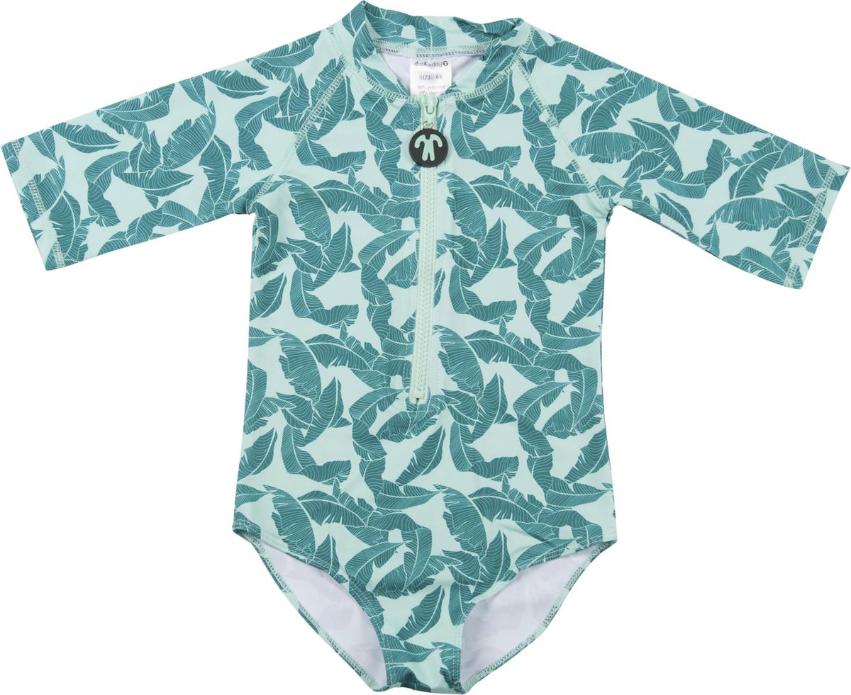 Ducksday - UV Surf Badpak met rits voor meisjes - UPF 50+ - Eendelig - Epic - 8 jaar