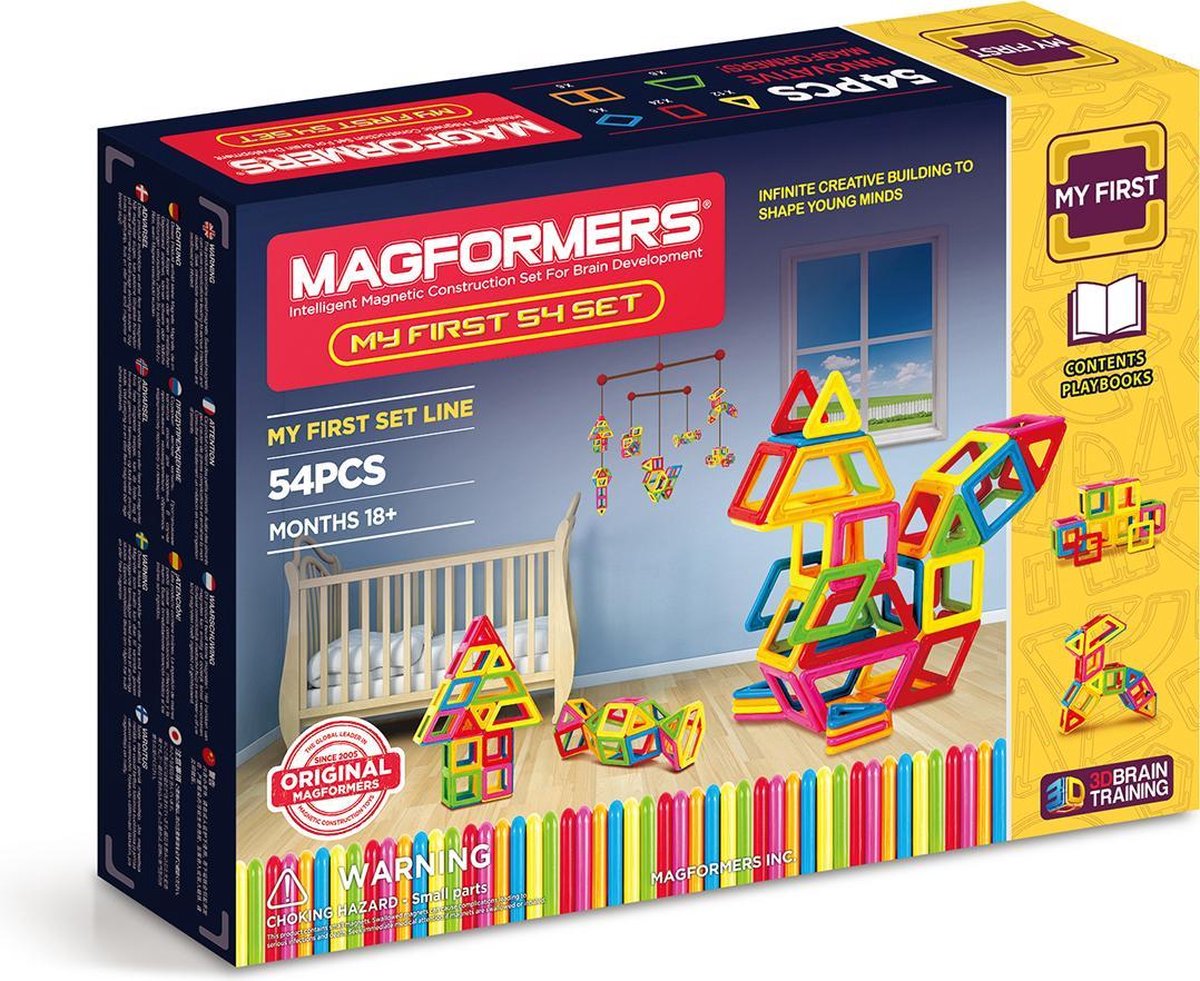 Magformers My First Set - 54 Onderdelen - Magnetische Bouwset